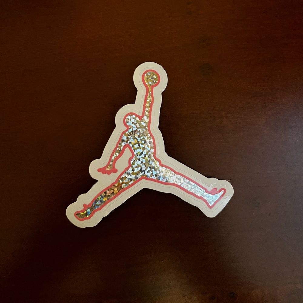 Colorful Jumpman Logo Sticker - Picture 1 of 2